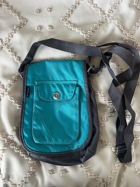 Columbia Teal and Gray Small Crossbody Travel Bag